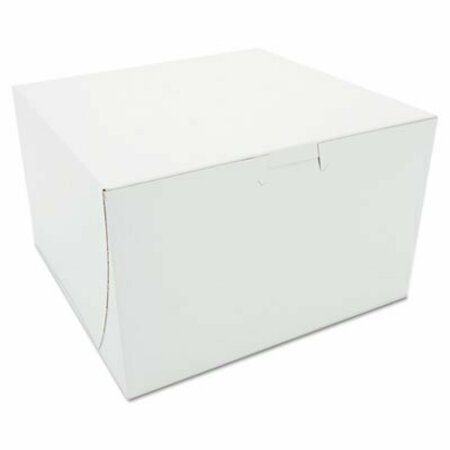 SOUTHERN CHAMPION TRAY SCT, Tuck-Top Bakery Boxes, Paperboard, White, 8 X 8 X 5 09455